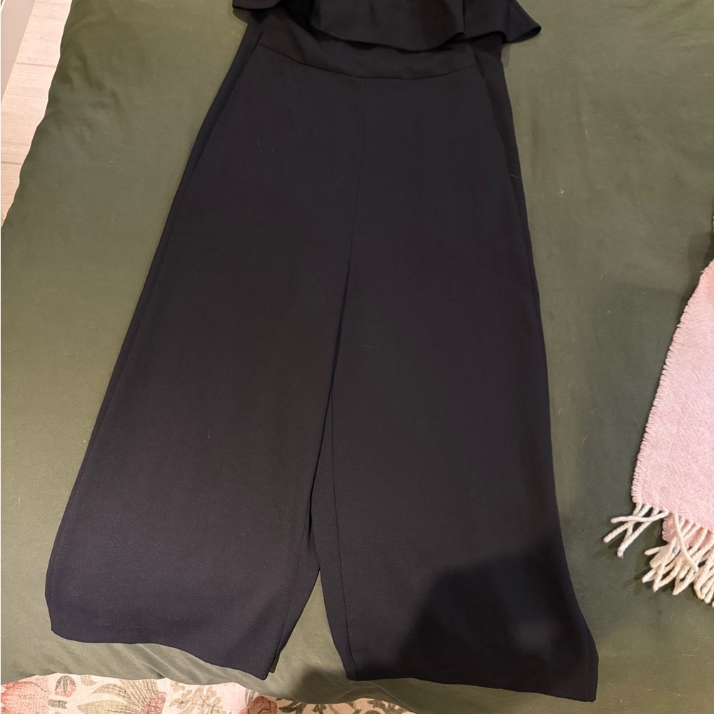 Babaton Black Wide Leg Jumpsuit Aritzia